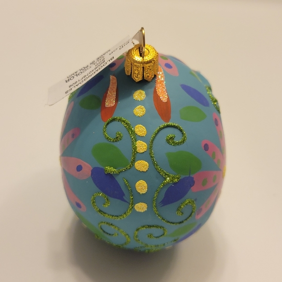 4 Bloomingdale's Skull Halloween Decor Ornaments Holiday Blue Scary Spooky - Picture 6 of 8